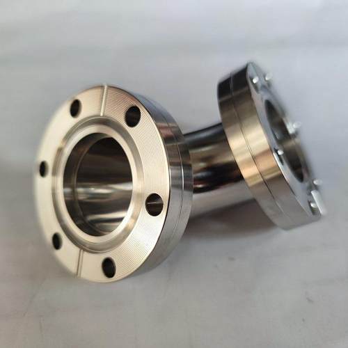 SUS304不锈钢 CF刀口法兰弯头 真空管道连接头 螺栓固定 非标定制