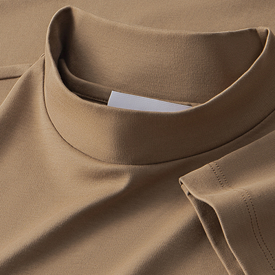 半高领打底衫男秋冬季抗静电液氨丝光棉长袖T恤内搭中领2025新款