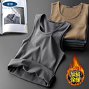 坎肩新款 德绒保暖背心男士 加绒加厚发热马甲无袖 秋冬季 内穿打底衫