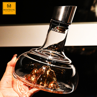 Moongirl水晶玻璃奢华高档高颜值红酒醒酒器家用葡萄酒倒酒分酒壶