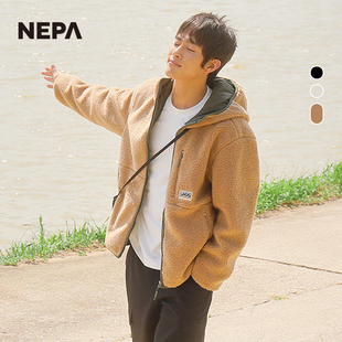 NEPA耐葩秋冬男女同款休闲夹克通勤保暖多场景适用抓绒衣7IF6165