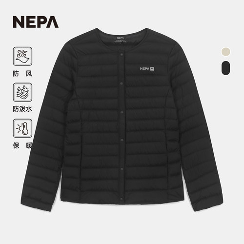 NEPA耐葩秋冬户外女士羽绒服保暖防风防泼水羽绒服CK82026