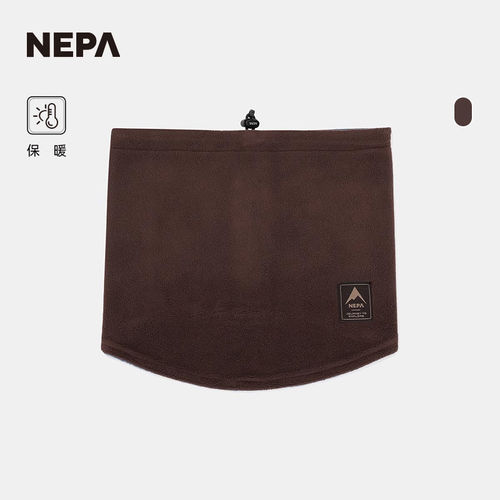 NEPA耐葩户外秋冬男女款围脖抓绒双面戴多用途围巾7KF7909