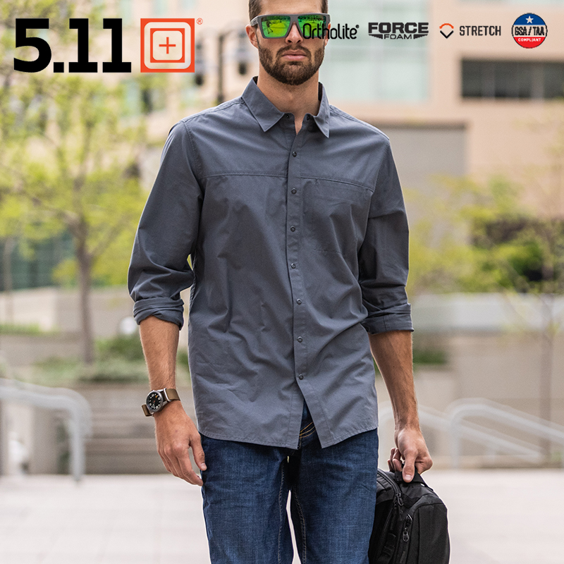 美国5.11伊戈尔休闲衬衣翻领衬衫