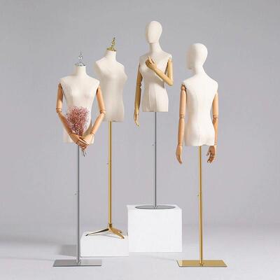 服装店模特道具女装橱窗半身人偶人台展示架全身人体婚纱模特架子