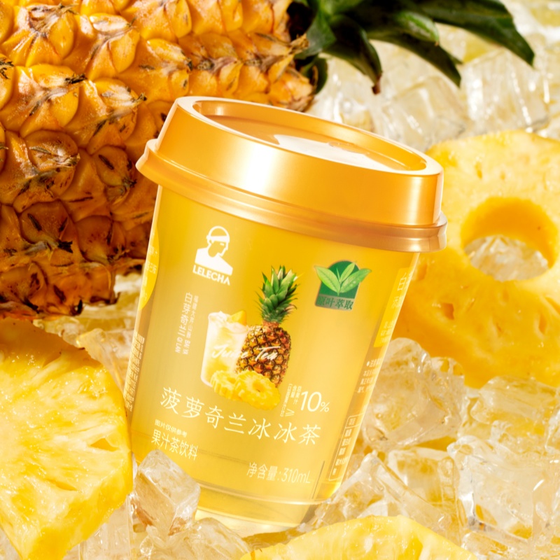 LELECHA乐乐茶水果茶蜜瓜椰椰菠萝奇兰冰冰茶310ml果汁茶夏季特饮