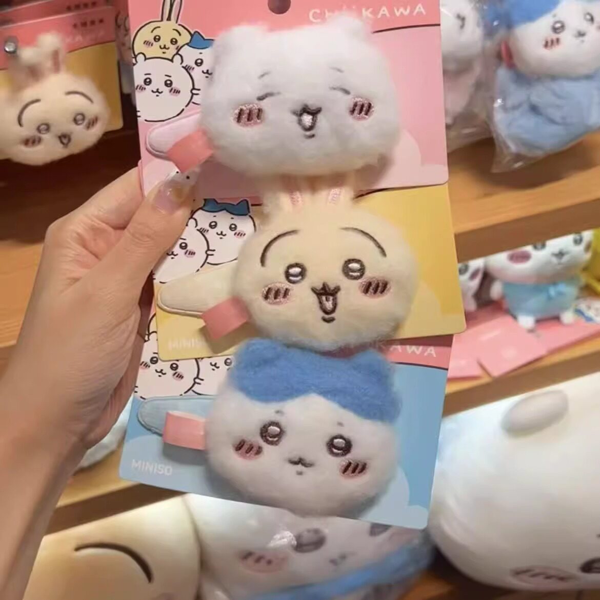 吉伊卡哇玩偶毛绒发夹可爱少女心刘海夹发饰送闺蜜礼物