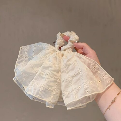 韩国褶皱扎丸子头发绳高级感发圈高弹力橡皮筋百搭蓬松感头绳发饰