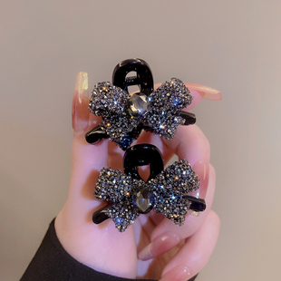 2025新款镶钻蝴蝶结小发卡女气质刘海夹侧边碎发夹小巧精致小抓夹