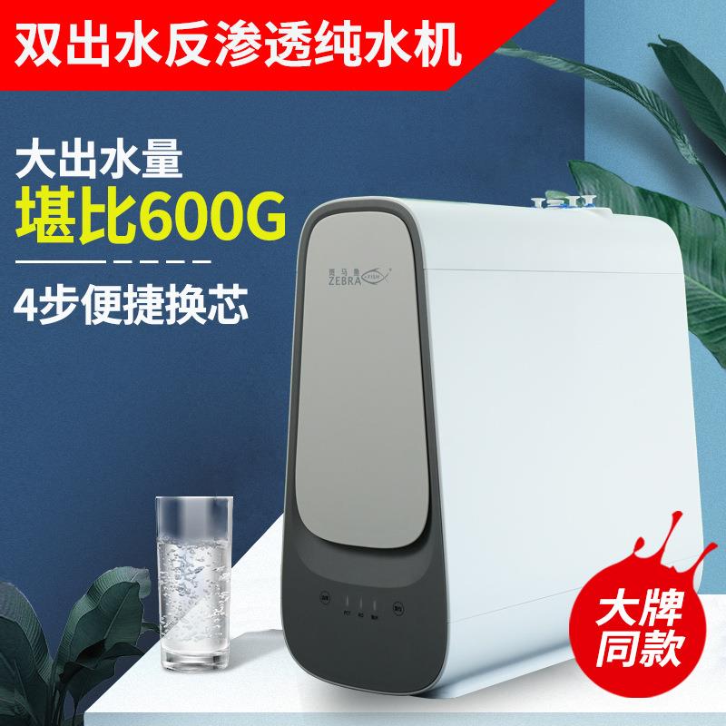 双出水家用净水机ro反渗透净水器大流量去水垢厨下直饮纯水机静音