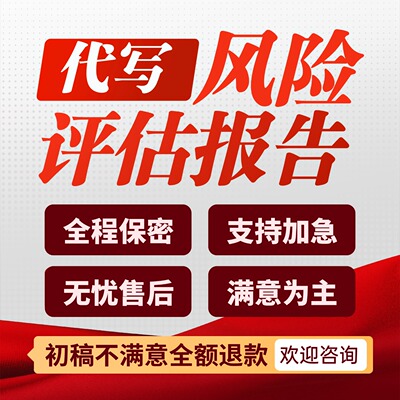 代写风险评估报告企业公司投资项目风控策略内控内部控制风评报告