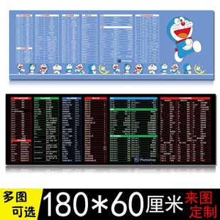 180 超大号办公桌垫键盘垫 60鼠标垫超大 游戏可爱卡通动漫周边