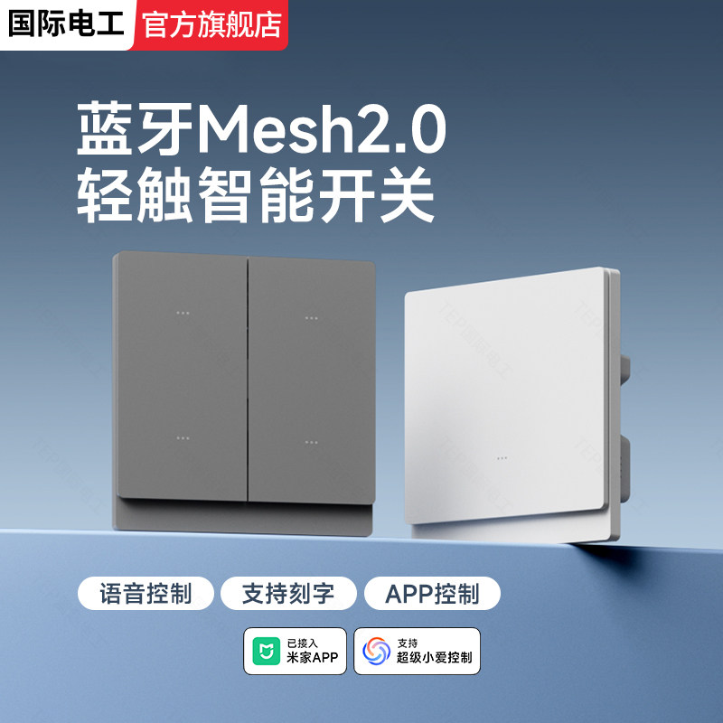 已接入米家APP肤感智能开关