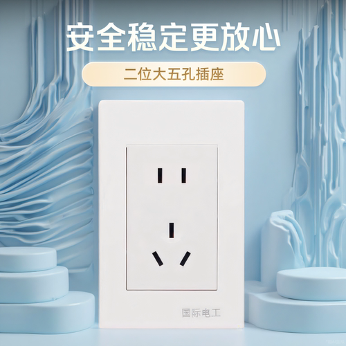 国际电工120型长方形开关插座
