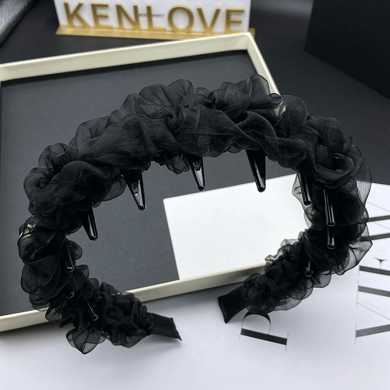 Kenlove发箍绢纱原创褶皱发饰