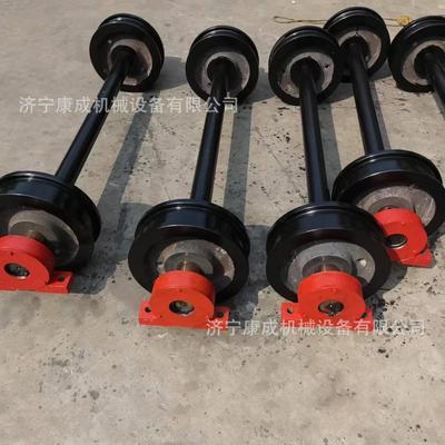 矿用矿车轮对耐磨承重铸钢实心矿车轮煤矿安图加工空心矿车轮对