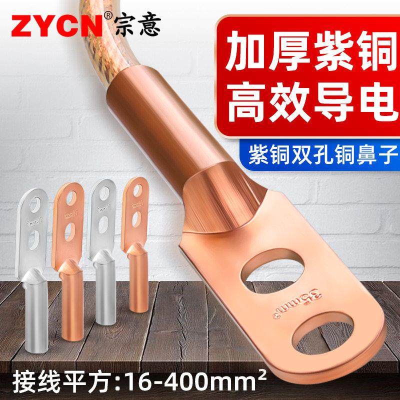 宗意双孔铜接线 线端子 DTS线 线耳冷压接线 线端子紫铜快速电缆,3C数码配件,USB多功能数码宝,淘宝优惠券,粉丝福利购,淘宝优惠卷