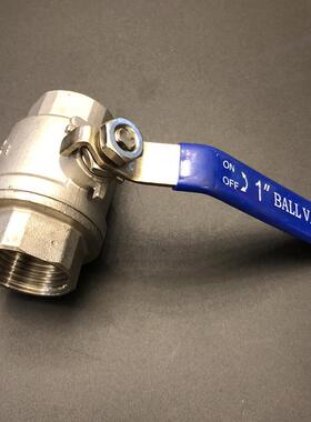 全304不锈钢两件式球阀/2Pc螺纹球阀/Q11F-16P Dn15 20 25 4分钟1