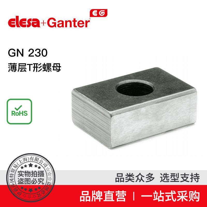 Elesa Ganter伊莉莎冈特 GN 230 薄层T形螺母