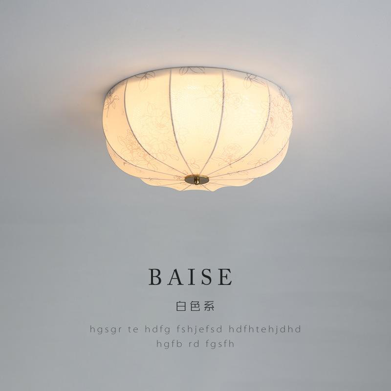 法式复古卧室吸顶灯美式走廊过道灯衣帽间书房入户玄关阳台布艺灯