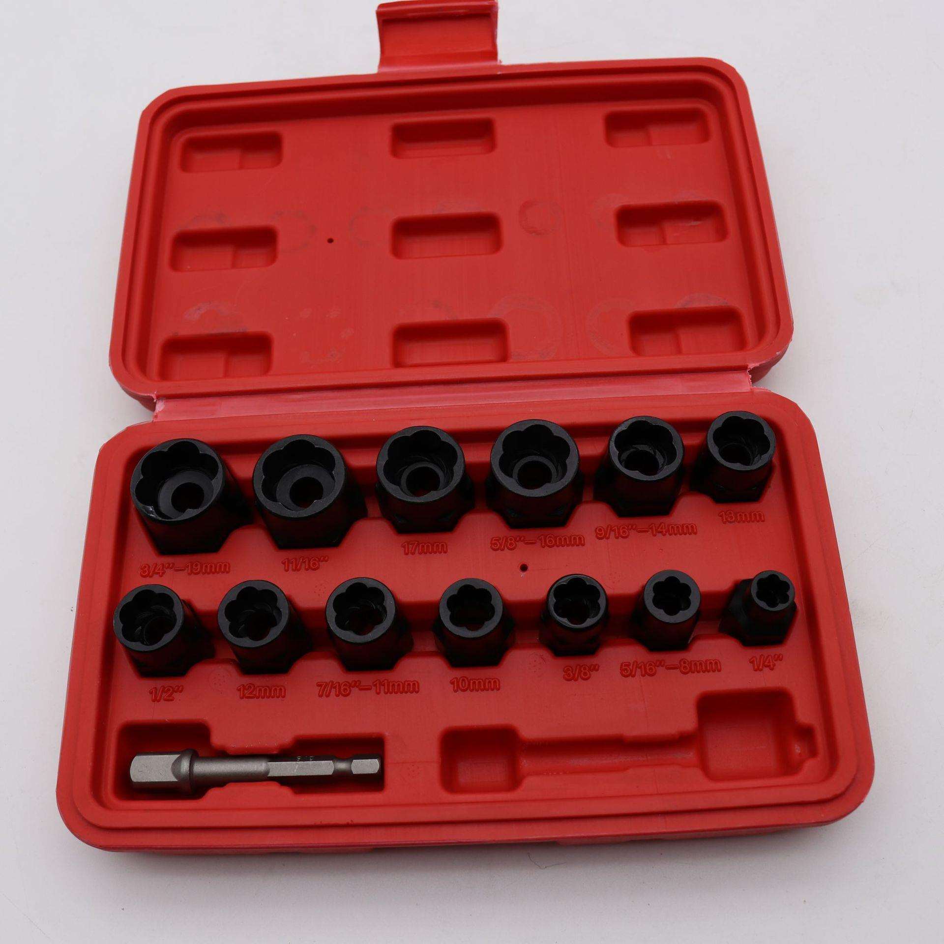 厂家断头螺丝取出器破损残缺螺丝螺母拆除工具组合套装工具