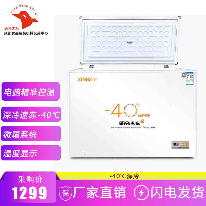 星星XINGX -40℃深冷柜家用商用小型冷藏冷冻柜卧式 电脑控温