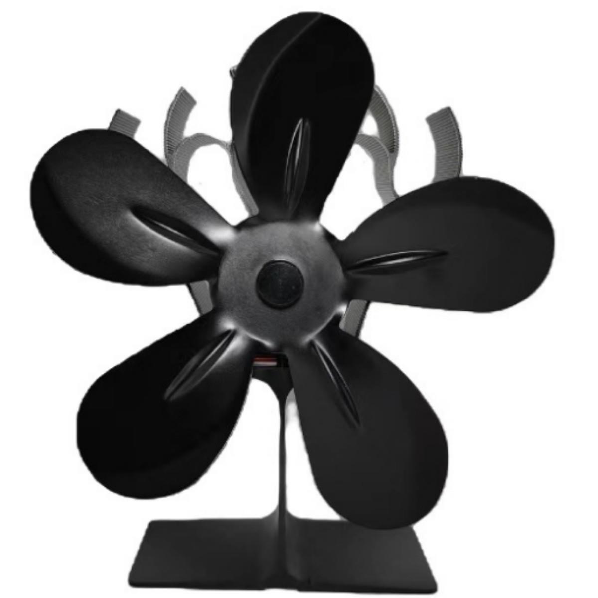 XF457壁炉风扇火焰外观跨境热动力 无需电源自启动耐高温5叶