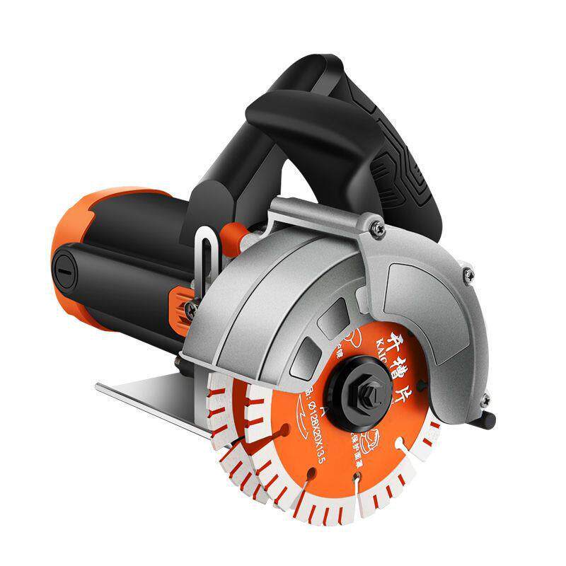 新款无刷双片开槽机水电安装墙壁混凝土云石机无尘切割机线槽神器