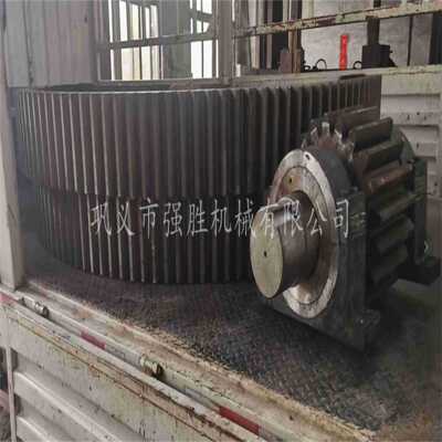 强胜批量生产球磨机端盖磨头大齿轮联轴器等成套配件