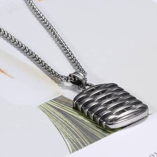极速-Retro Mens Titaqnium Steel Necklace Pendant tendy Men