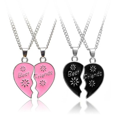 极速Best Friends Couple tPendant Necklace Set Good Jewelry G