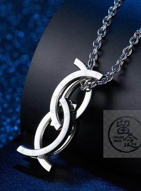 极速)Inbs style titanium steel kiss fish deformation ring pe