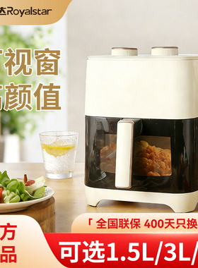 荣事达可视空气炸锅电烤箱家用mini迷你小型容量3L一人食烤锅尺寸