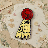 战锤40K游戏周边徽章纯洁印记骷髅头珐琅胸针玩家礼物配饰