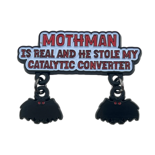 都市传说趣味胸针 天蛾人偷三元催化无厘头组合制造幽默搞怪文创