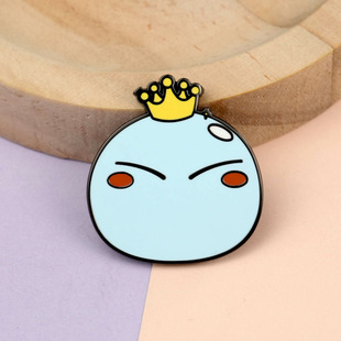皇冠史莱姆徽章珐琅别针泰拉瑞亚周边徽章挂件史莱姆王子