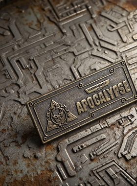 战锤40k周边 Apocalypse启示录主题金属牌自制徽章