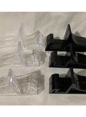 塑料支架石板画架子黑色工艺品盘子支架立体展示架框版画托架