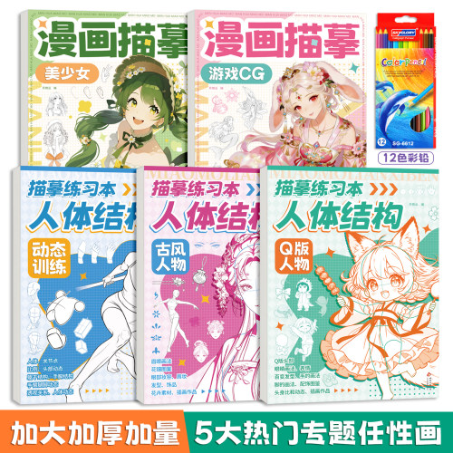 动漫人体结构素描本零基础入门