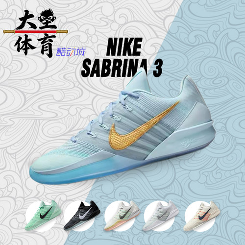 Nike男女蓝色低帮实战防滑篮球鞋