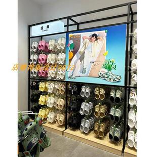CROSS鞋店鞋子展示架陈列架鞋架多层洞洞鞋人字拖鞋挂架板鞋架子