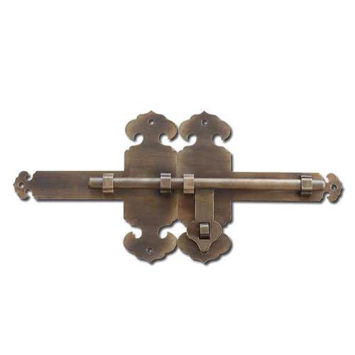 极速中式庭院大门插销全铜复古双门纯铜H门栓加厚门闩花园门木门