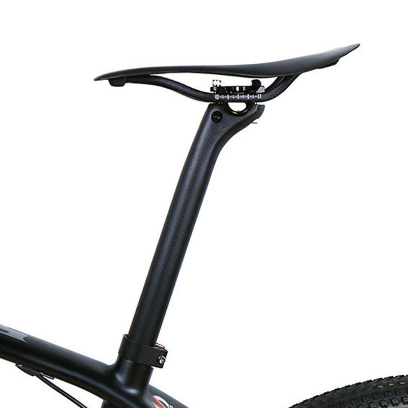 极速包邮无标全碳纤维山地u公路自行车后飘3K坐管座管坐杆消光/亮