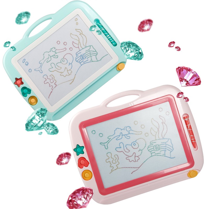 极速儿童超大画板磁性写字板笔彩y色小孩幼儿磁力宝宝涂鸦板1-3岁