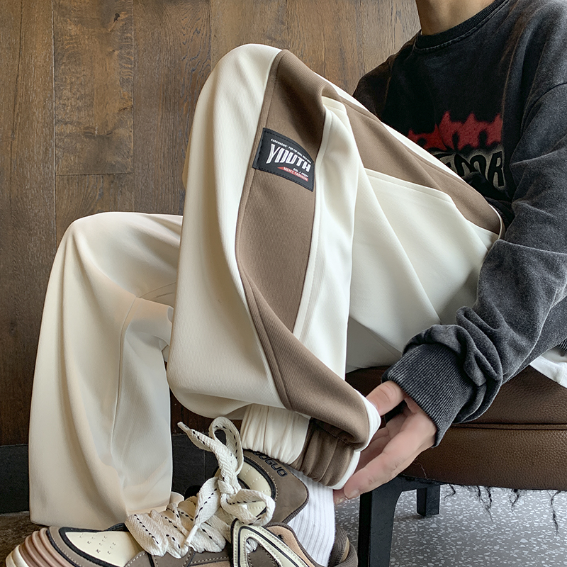 极速胖mm美式裤子女新p款2023爆款宽松束脚运动休闲卫裤小个子大