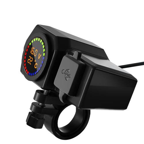 极速机车手机充电器车载快充防水12V24V电瓶通用S改装点烟器转换