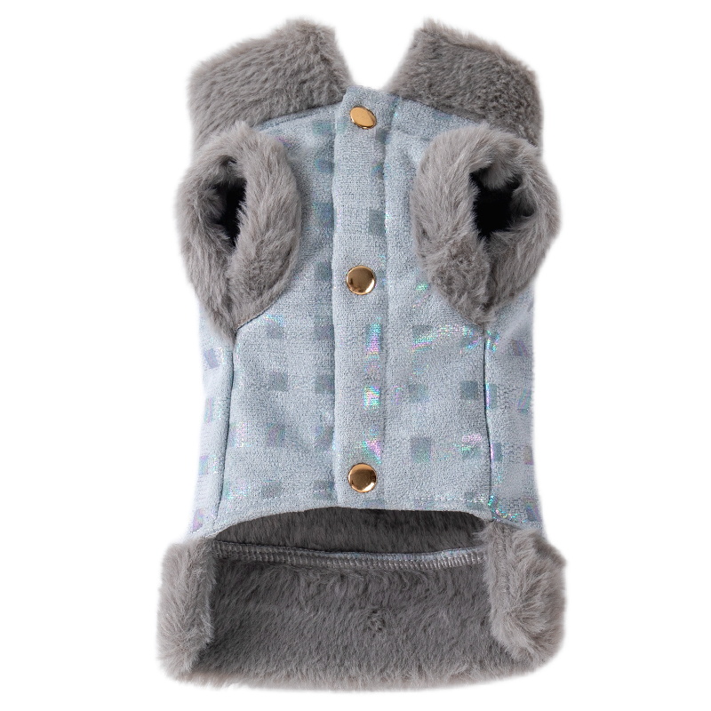 极速可牵引狗狗棉衣m加厚背心秋冬宠物泰迪比熊博美猫咪小型犬保