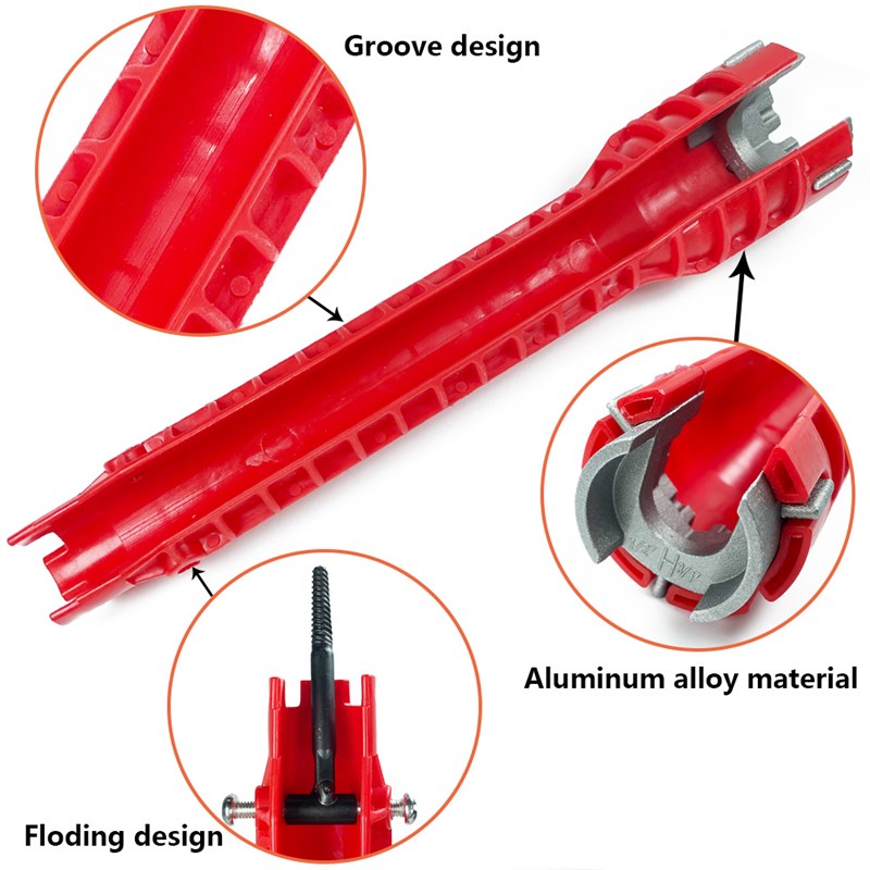 极速5/8 In 1 Multifunction Key Plumbing Multi KeSy Flume Wre
