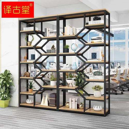 极速办公室隔断置物架多层书架展示架客厅隔间Q屏风置物架玄关柜