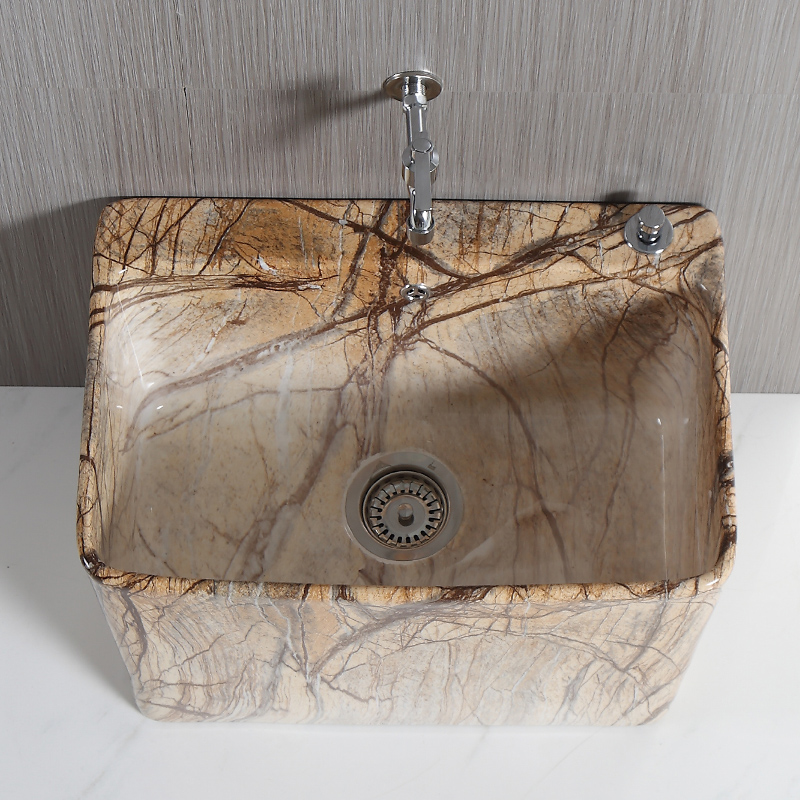 极速拖把池大号落地式长方形阳台A家用墩布盆洗拖布池园林石纹艺